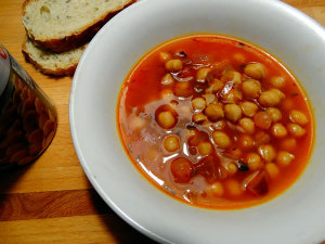 ricetta zuppa ceci al rosmarino