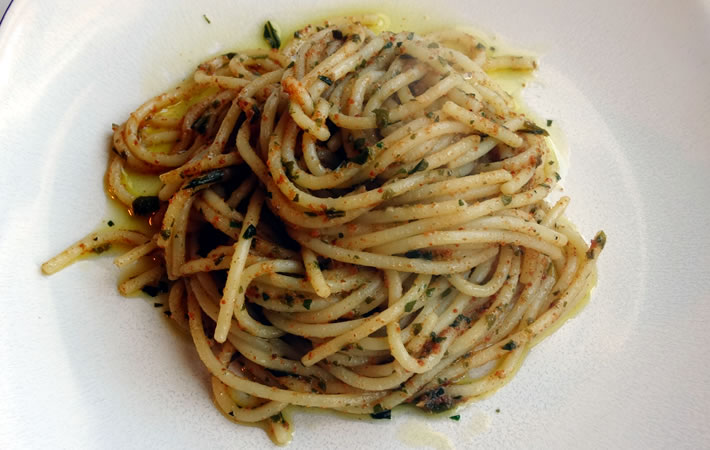 ricetta spaghetti con bottarga