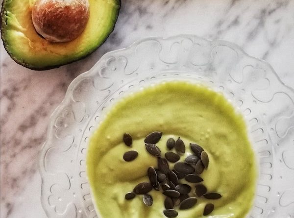 zuppa fredda di avocado