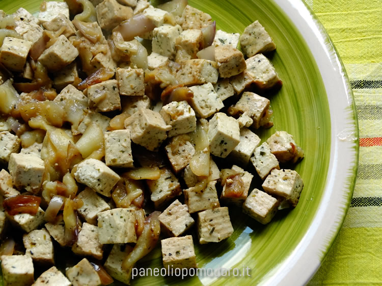 ricetta tofu e melanzane