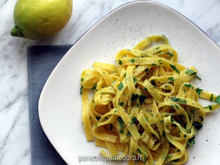 Tagliolini al limone, burro e prezzemolo PaneOlioPomodoro