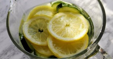 acqua detox limone cetriolo