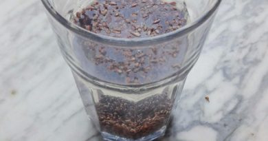 acqua detox semi di lino